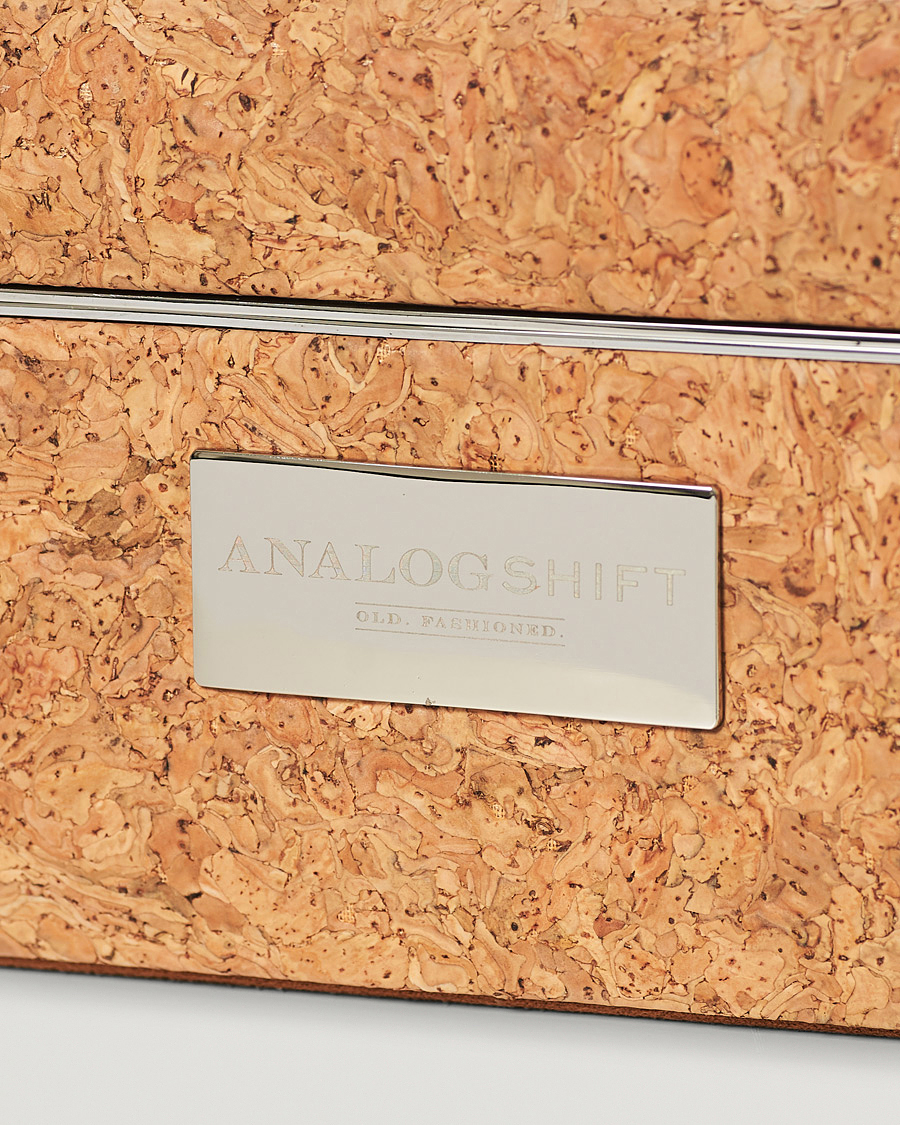 Herre | WOLF Analog/Shift 1976 8 Piece Watch Box Cork | WOLF | Analog/Shift 1976 8 Piece Watch Box Cork