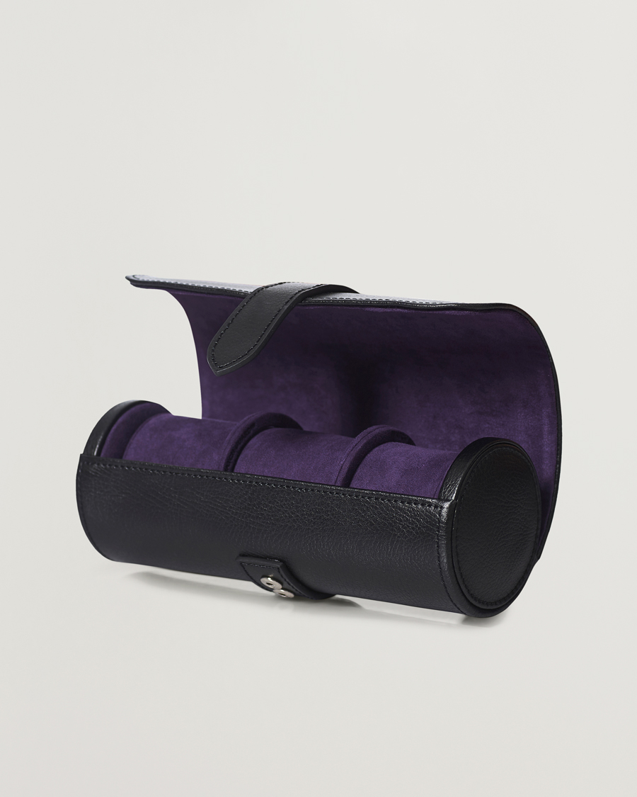 Herr | WOLF | WOLF | Blake Triple Watch Roll Black/Purple