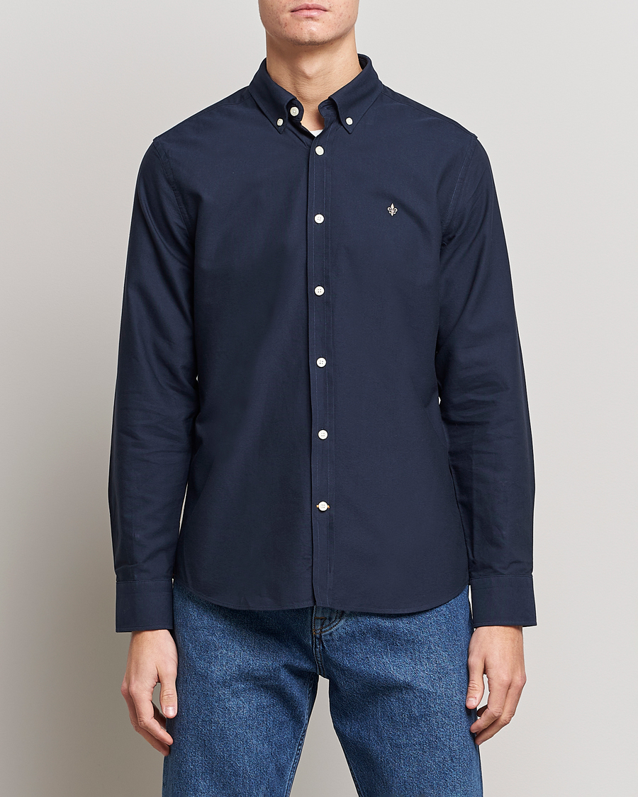 Herre | Preppy Authentic | Morris | Oxford Button Down Cotton Shirt Navy