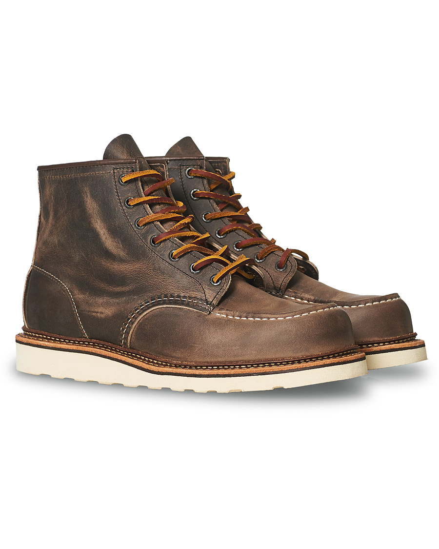 Herre | Red Wing Shoes Moc Toe Boot Concrete Rough & Tough Leather | Red Wing Shoes | Moc Toe Boot Concrete Rough & Tough Leather