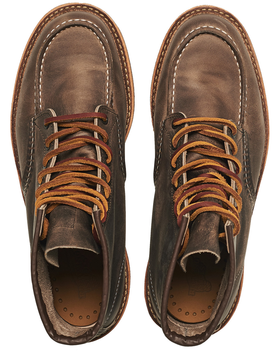 Herre | Red Wing Shoes Moc Toe Boot Concrete Rough & Tough Leather | Red Wing Shoes | Moc Toe Boot Concrete Rough & Tough Leather