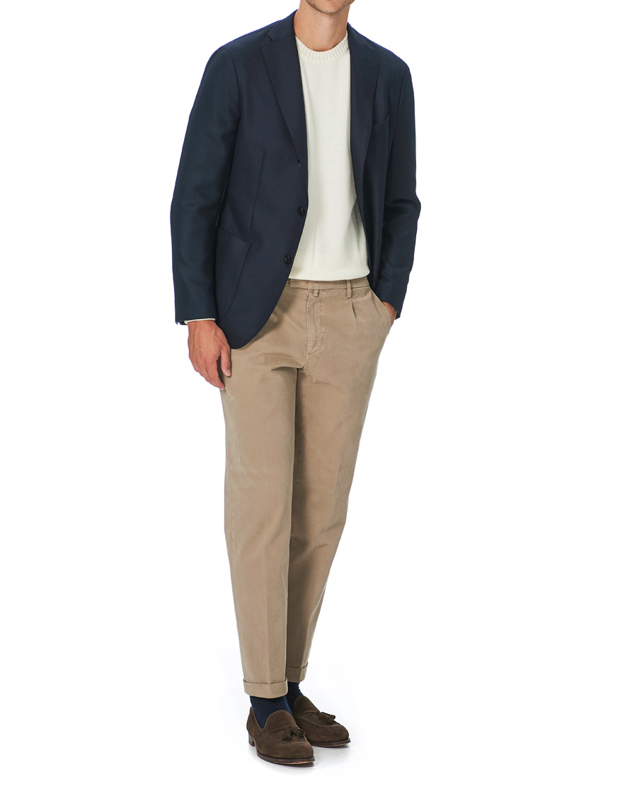 Herre | Bukser | Briglia 1949 | Easy Fit Cotton Stretch Chino Beige