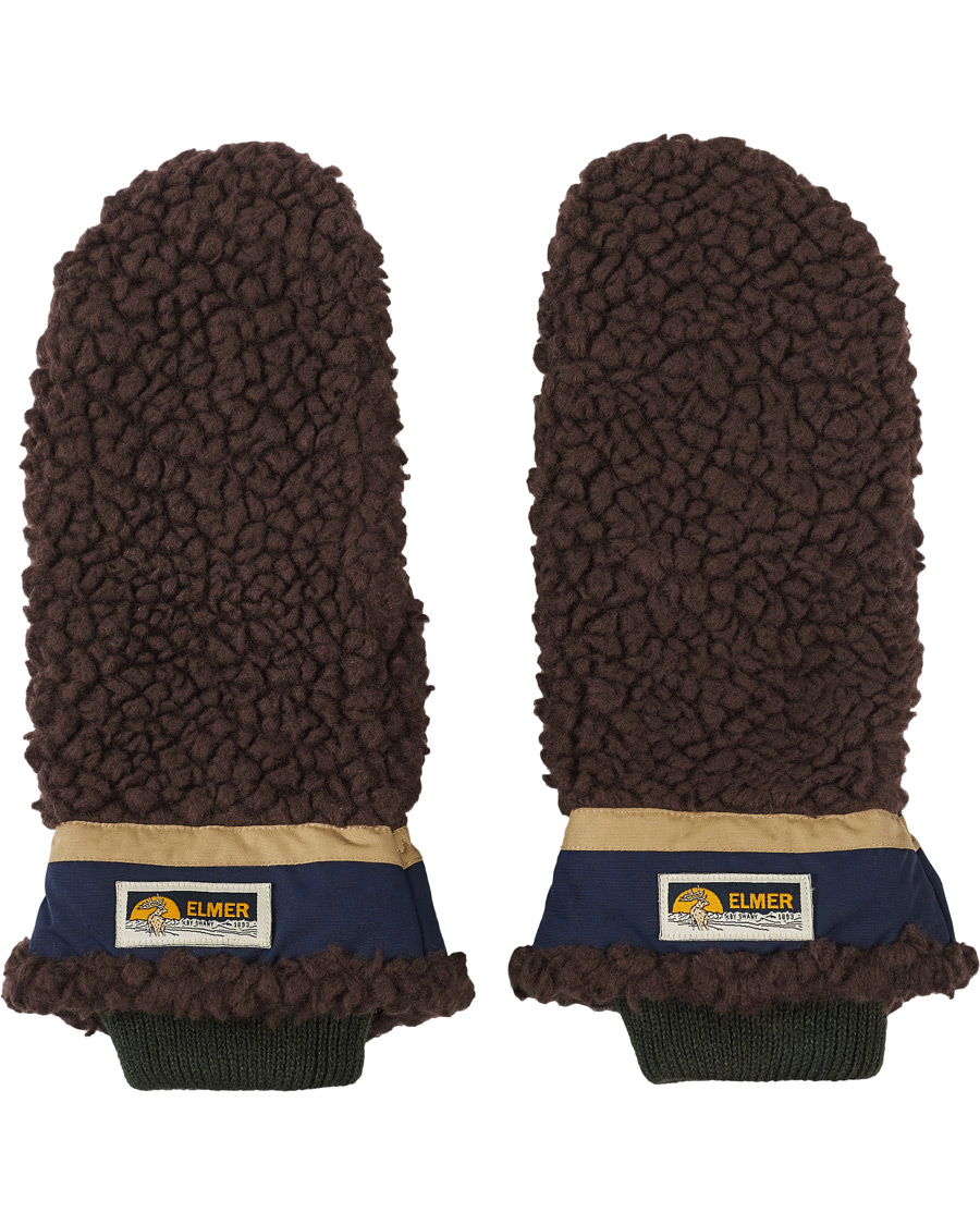 Herre | Elmer by Swany Miyo Wool Teddy Mittens Brown | Elmer by Swany | Miyo Wool Teddy Mittens Brown