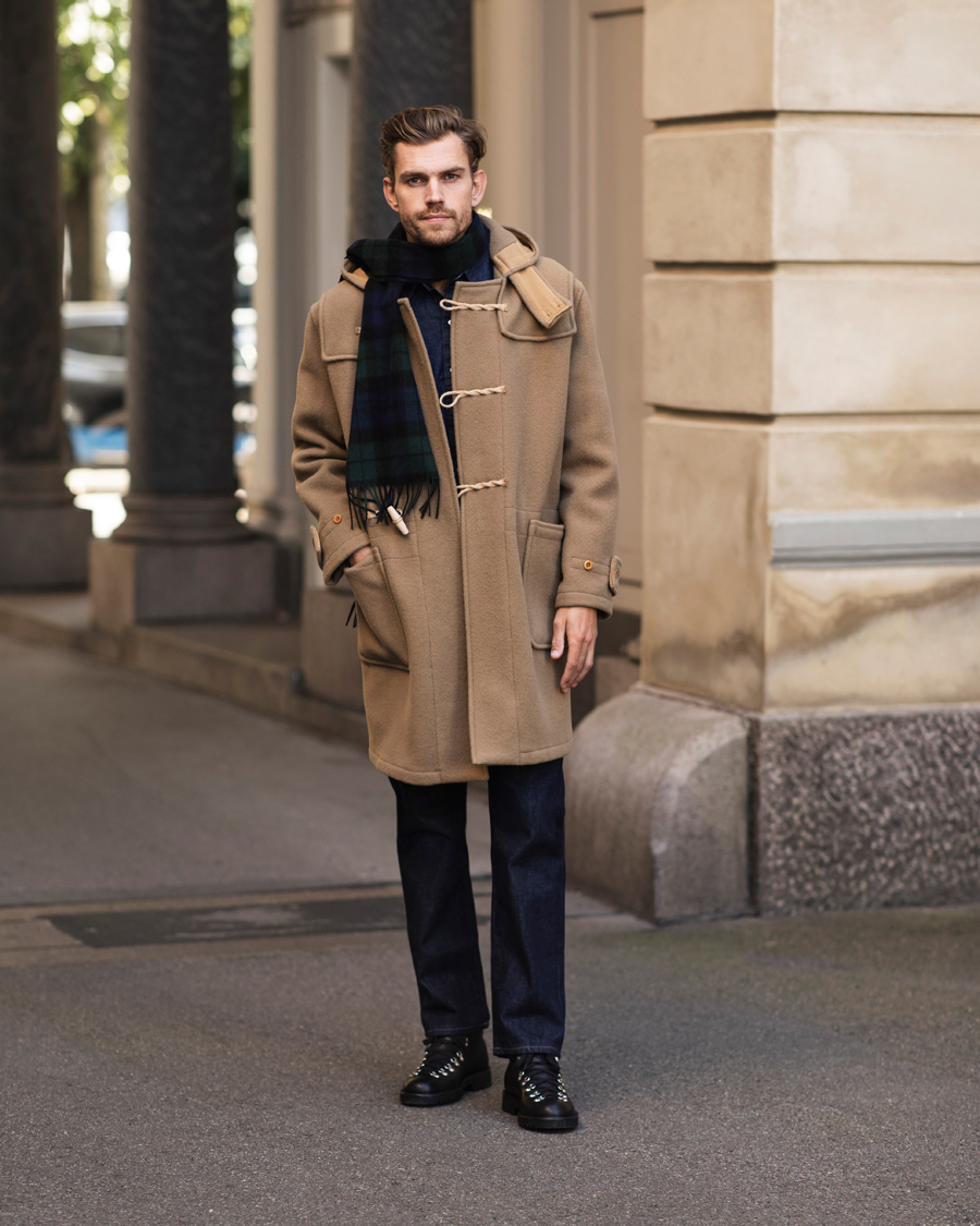 Herre | Jakker | Gloverall | 575 Monty Original Duffle Coat Camel