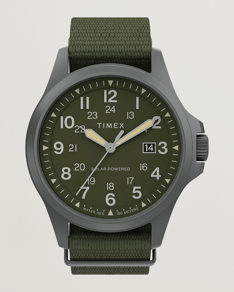 Herre | Klokke | Timex | Field Post Solar Watch 41mm Green Dial