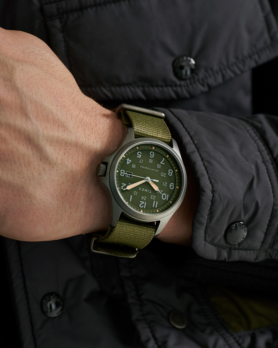 Herre |  | Timex | Field Post Solar Watch 41mm Green Dial
