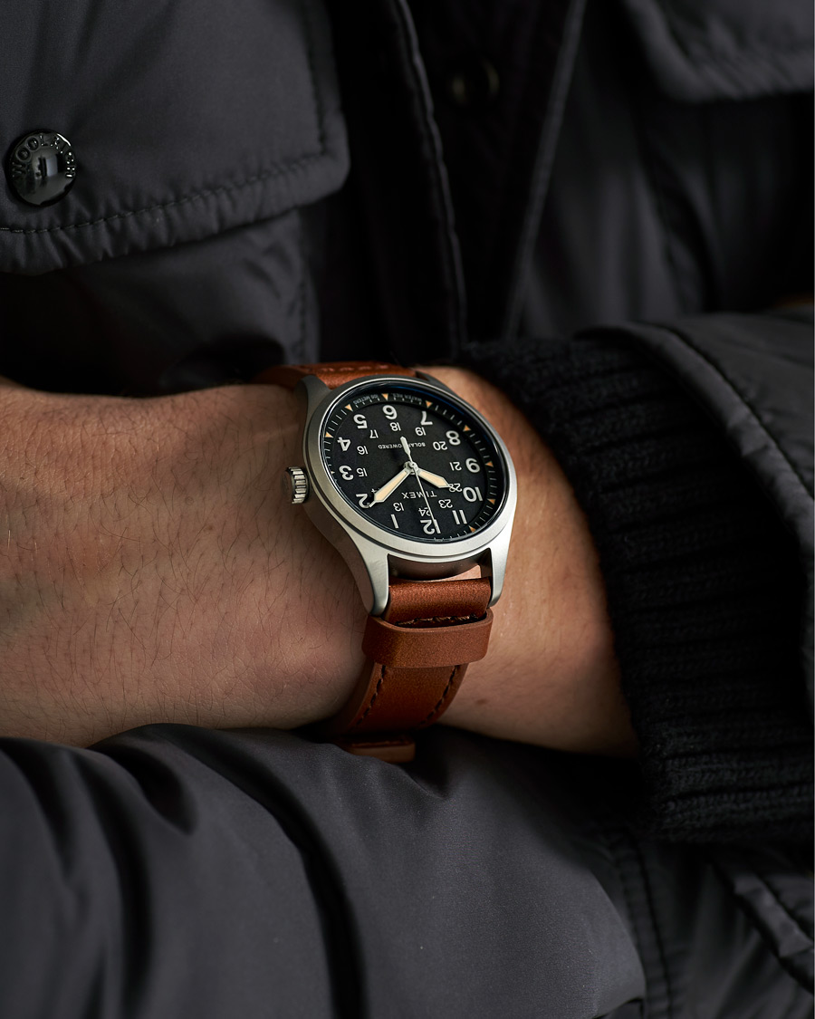 Herre | Timex Field Post Solar Watch 36mm Brown/Black | Timex | Field Post Solar Watch 36mm Brown/Black