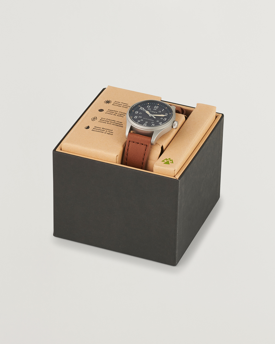 Herre | Timex Field Post Solar Watch 36mm Brown/Black | Timex | Field Post Solar Watch 36mm Brown/Black