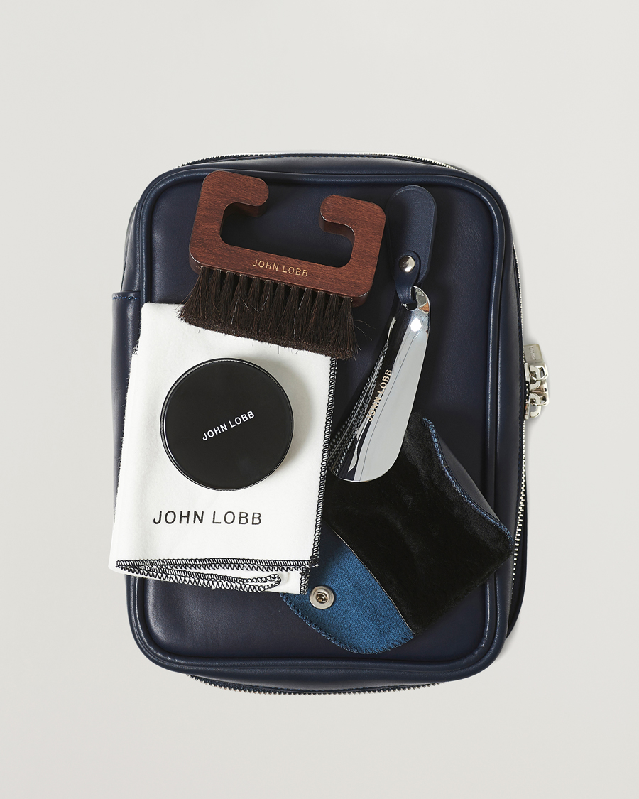 Herre | Skopleie | John Lobb | Shoe Care Travel Case Navy