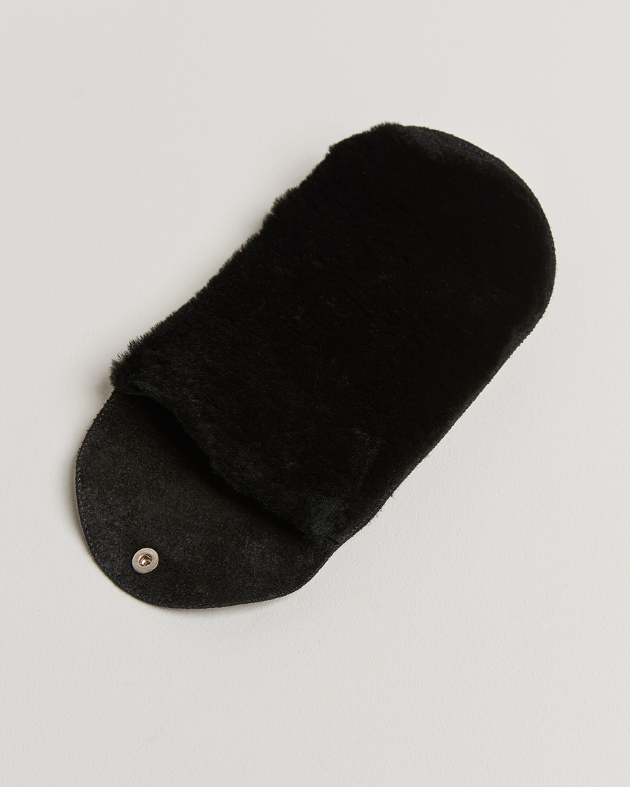 Herre | Skopleie | John Lobb | Grain Leather Buffing Glove Black Fur