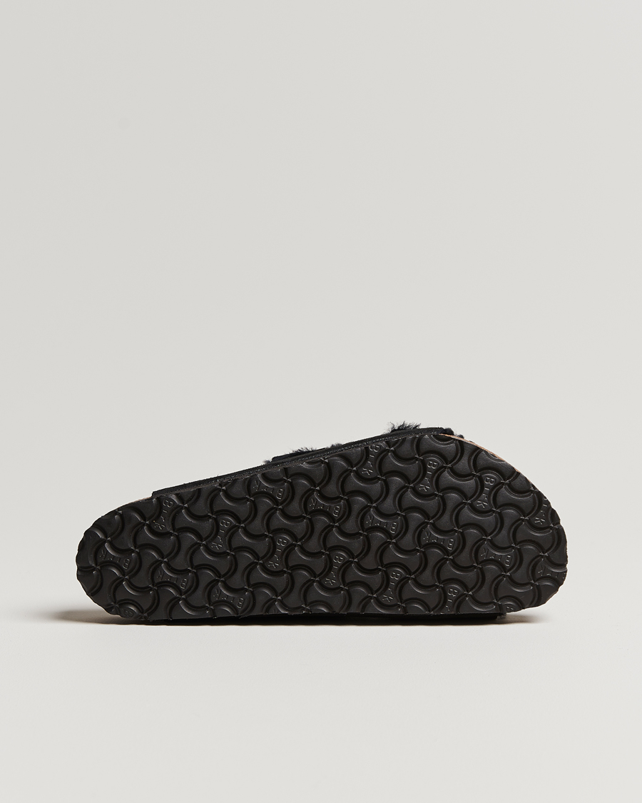 Herre | BIRKENSTOCK Arizona Shearling Classic Footbed Black Suede | BIRKENSTOCK | Arizona Shearling Classic Footbed Black Suede
