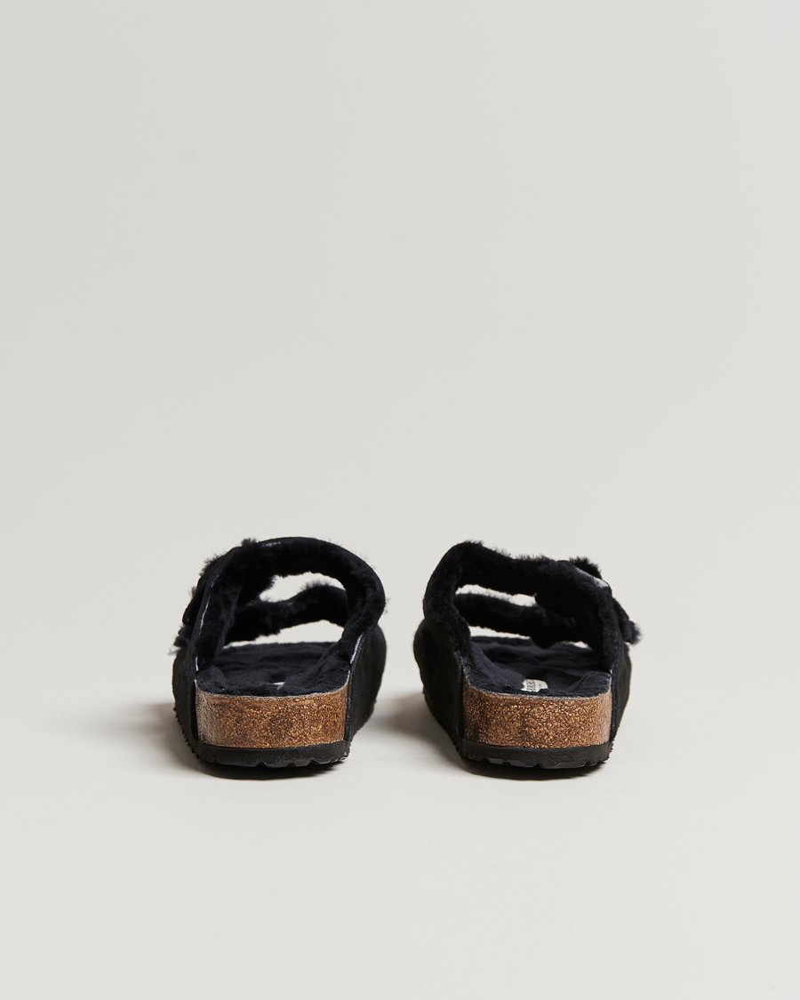 Herre | BIRKENSTOCK Arizona Shearling Classic Footbed Black Suede | BIRKENSTOCK | Arizona Shearling Classic Footbed Black Suede