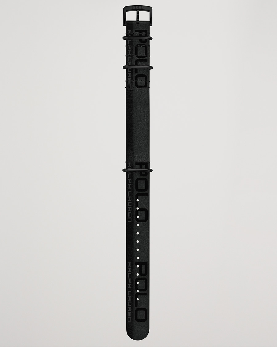 Herre | Polo Ralph Lauren Leather Sporting Strap Black/Grey | Polo Ralph Lauren | Leather Sporting Strap Black/Grey