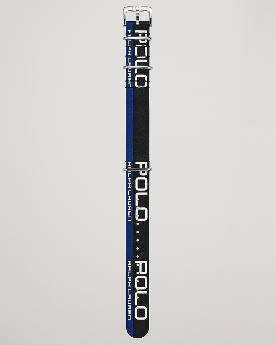 Herre |  | Polo Ralph Lauren | Leather Sporting Strap Black/Blue