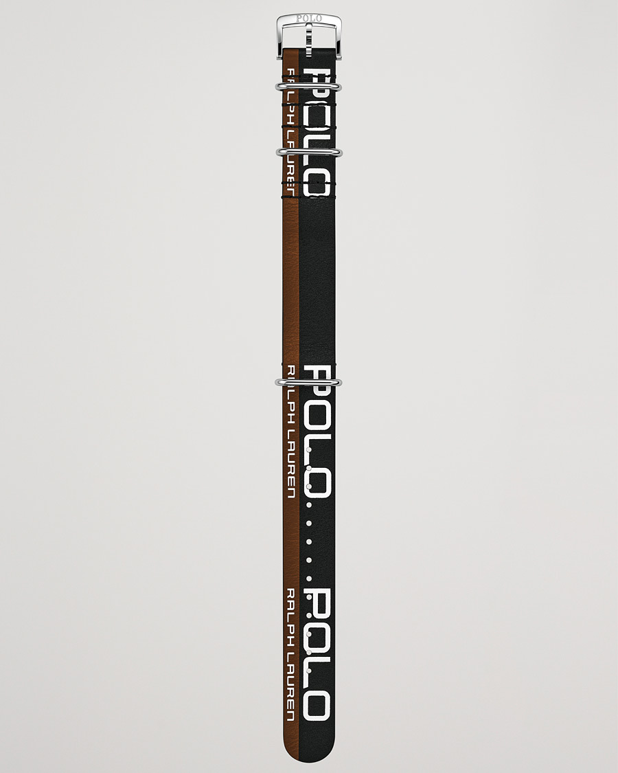 Herre | Polo Ralph Lauren Leather Sporting Strap Black/Brown | Polo Ralph Lauren | Leather Sporting Strap Black/Brown