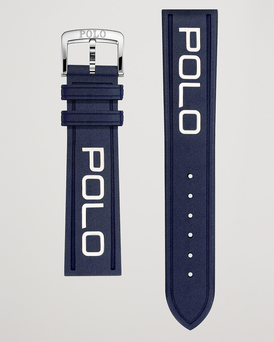 Herre | Polo Ralph Lauren Sporting Rubber Strap Blue/White | Polo Ralph Lauren | Sporting Rubber Strap Blue/White