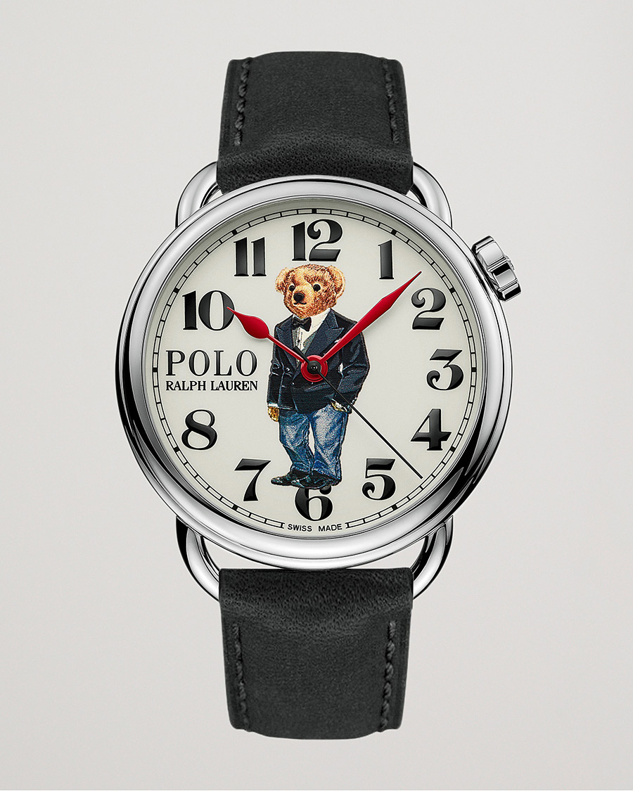 Herre | Skinnrem | Polo Ralph Lauren | 42mm Automatic Denim Tux Bear White Dial