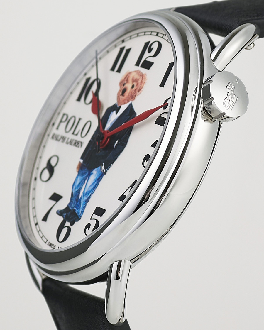 Herre | Skinnrem | Polo Ralph Lauren | 42mm Automatic Denim Tux Bear White Dial