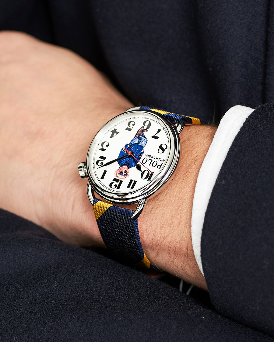 Herre | Polo Ralph Lauren 42mm Automatic Nautical Bear White Dial | Polo Ralph Lauren | 42mm Automatic Nautical Bear White Dial