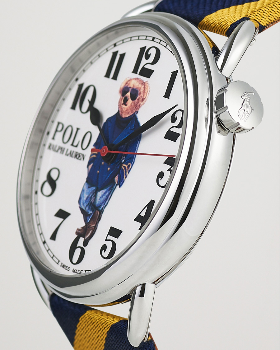 Herre | Polo Ralph Lauren 42mm Automatic Nautical Bear White Dial | Polo Ralph Lauren | 42mm Automatic Nautical Bear White Dial