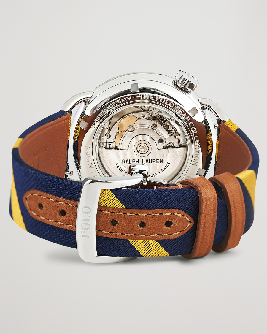 Herre | Polo Ralph Lauren 42mm Automatic Nautical Bear White Dial | Polo Ralph Lauren | 42mm Automatic Nautical Bear White Dial
