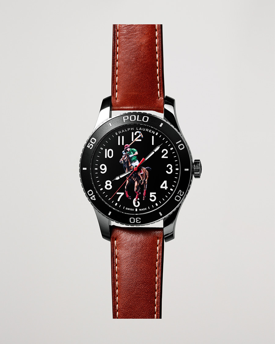 Herre | Polo Ralph Lauren 42mm Automatic Pony Player Black Dial | Polo Ralph Lauren | 42mm Automatic Pony Player Black Dial