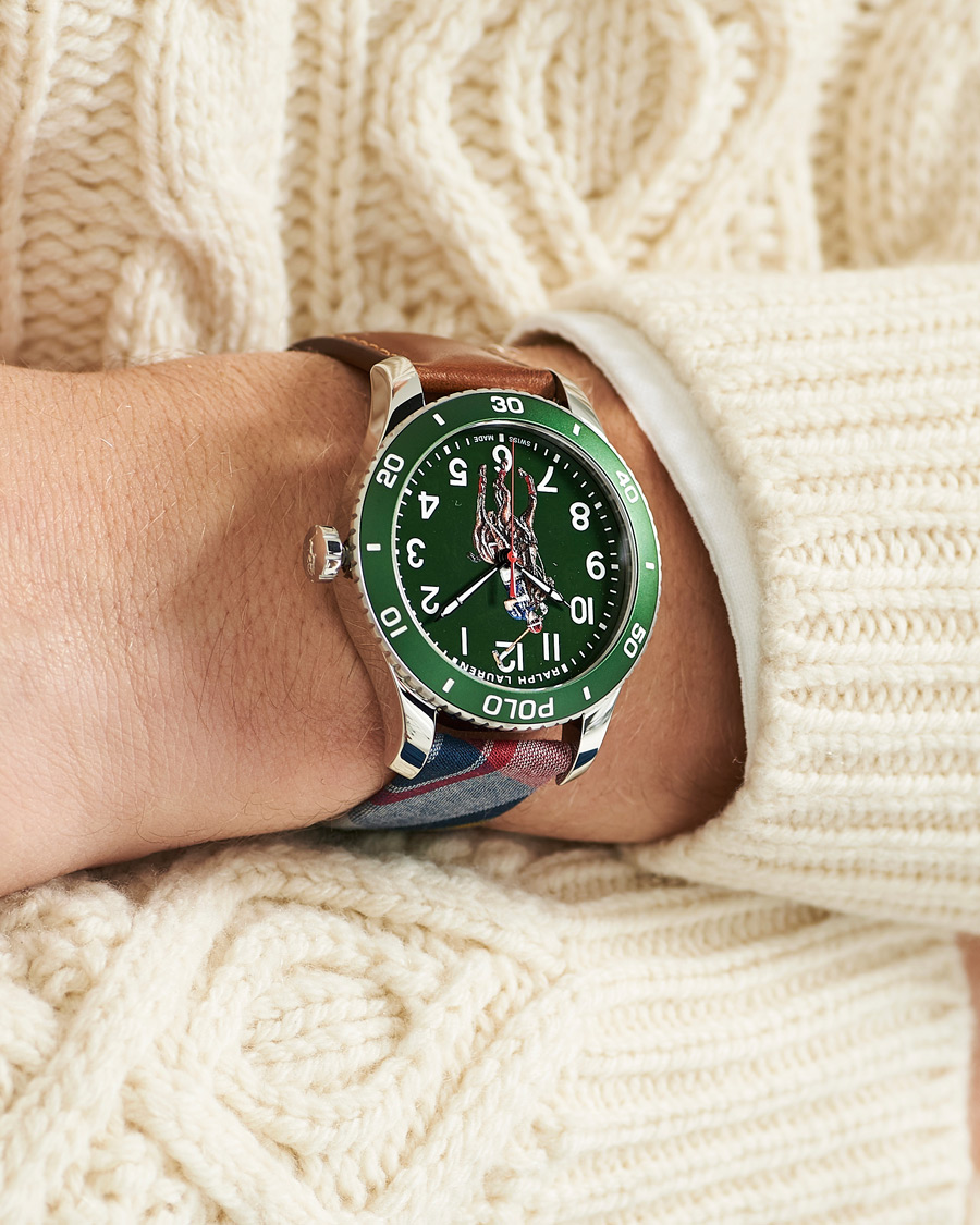 Herre | Fine watches | Polo Ralph Lauren | 42mm Automatic Pony Player  Green Dial