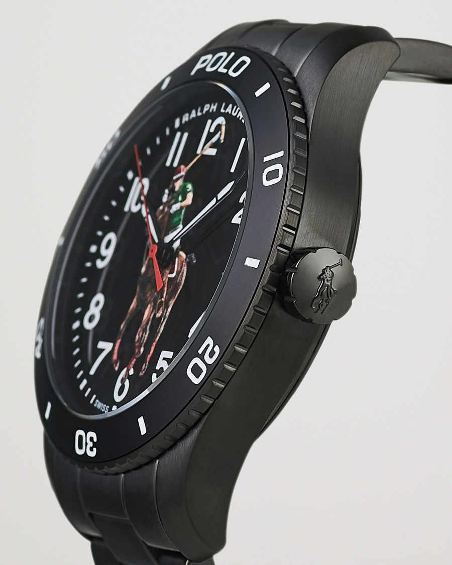 Herre | Polo Ralph Lauren 42mm Automatic Pony Player Black Dial | Polo Ralph Lauren | 42mm Automatic Pony Player Black Dial
