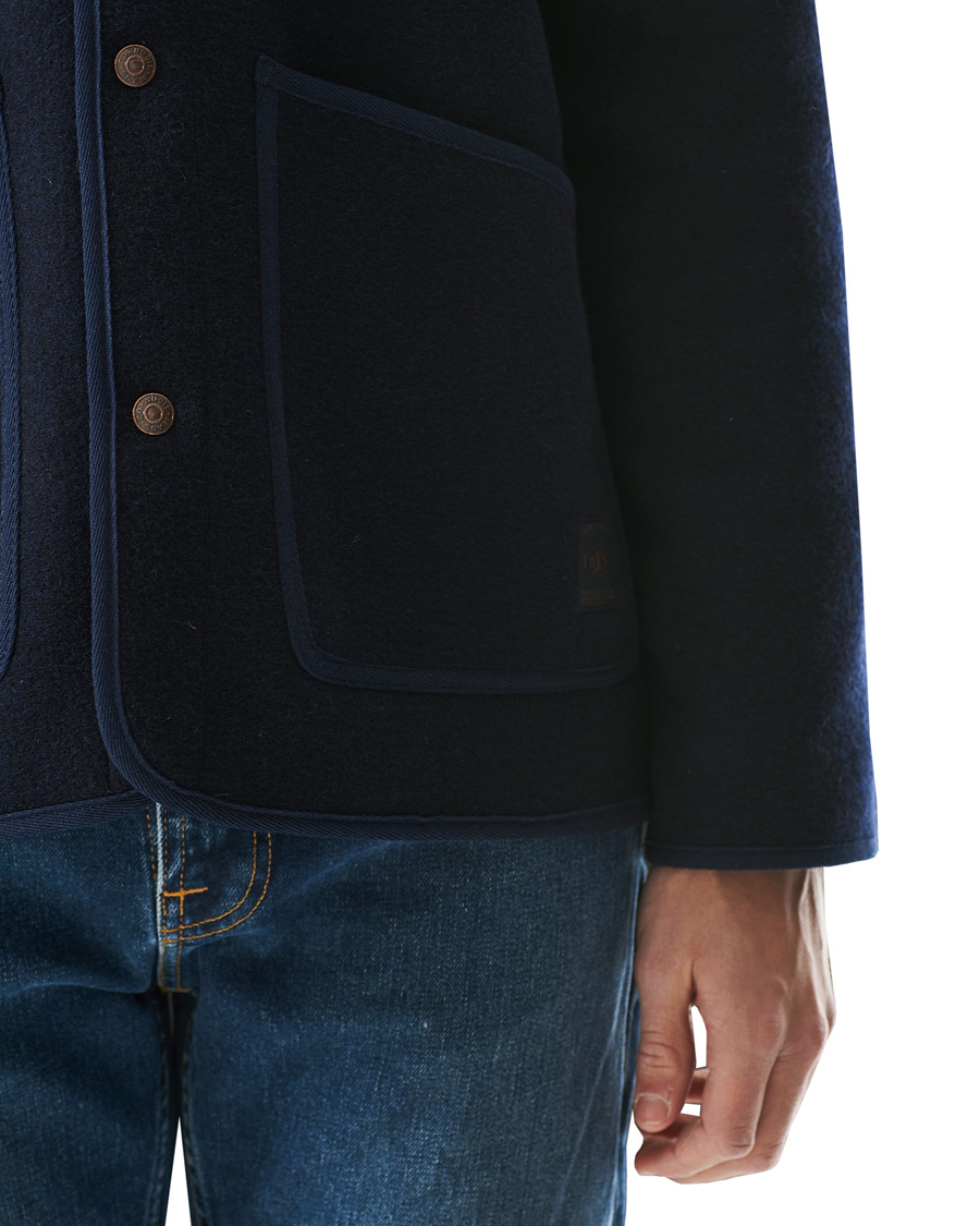 Herre | Jakker | Nudie Jeans | Fred Boiled Wool Jacket Navy