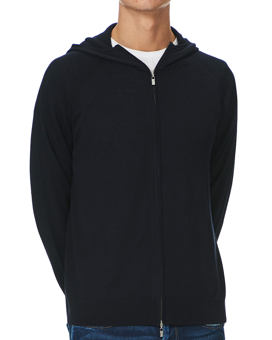 Herre | Gensere | Tiger of Sweden | Navette Knitted Merino Sweater Dark Navy