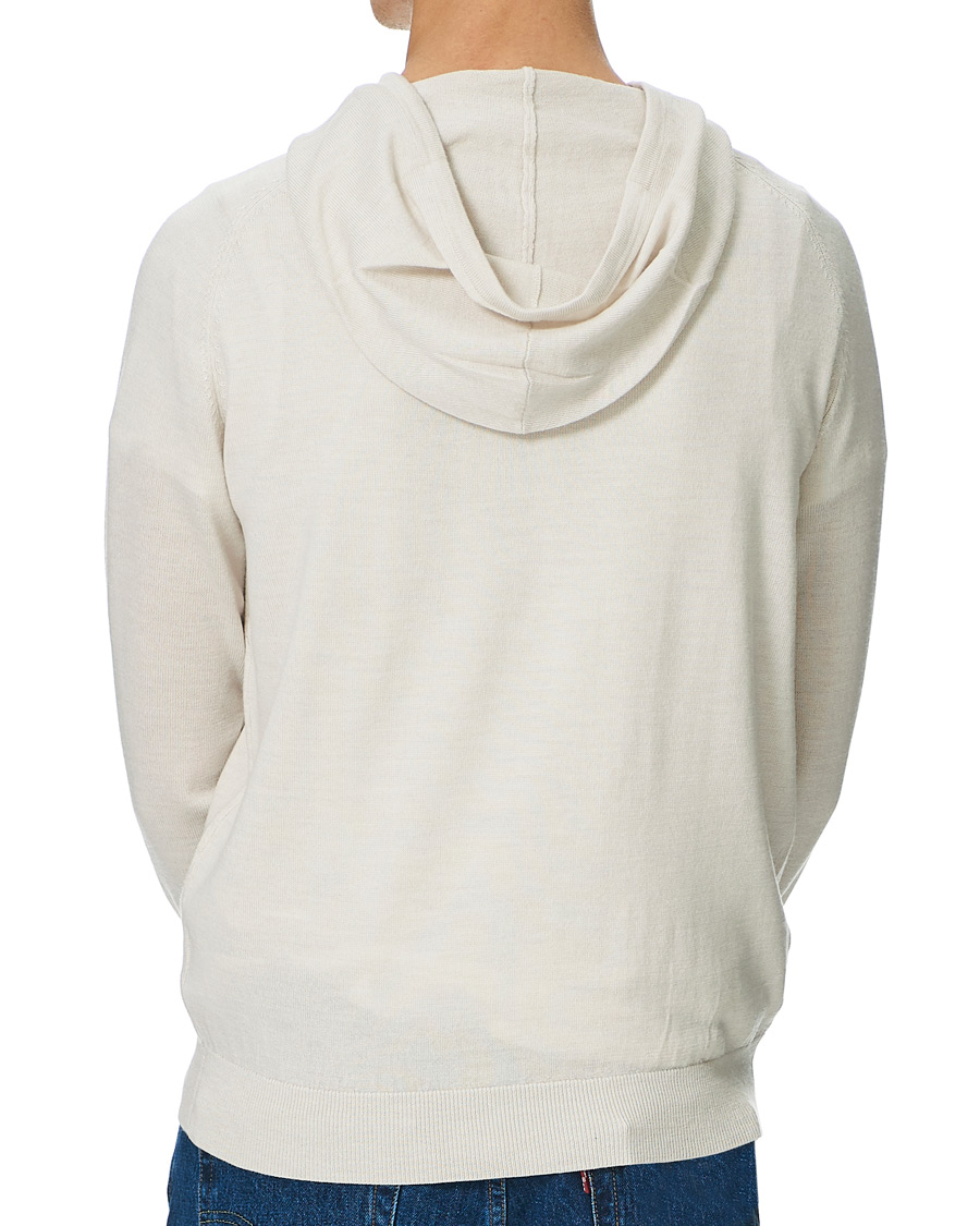 Herre | Gensere | Tiger of Sweden | Nakkne Knitted Merino Hood Buttercreme