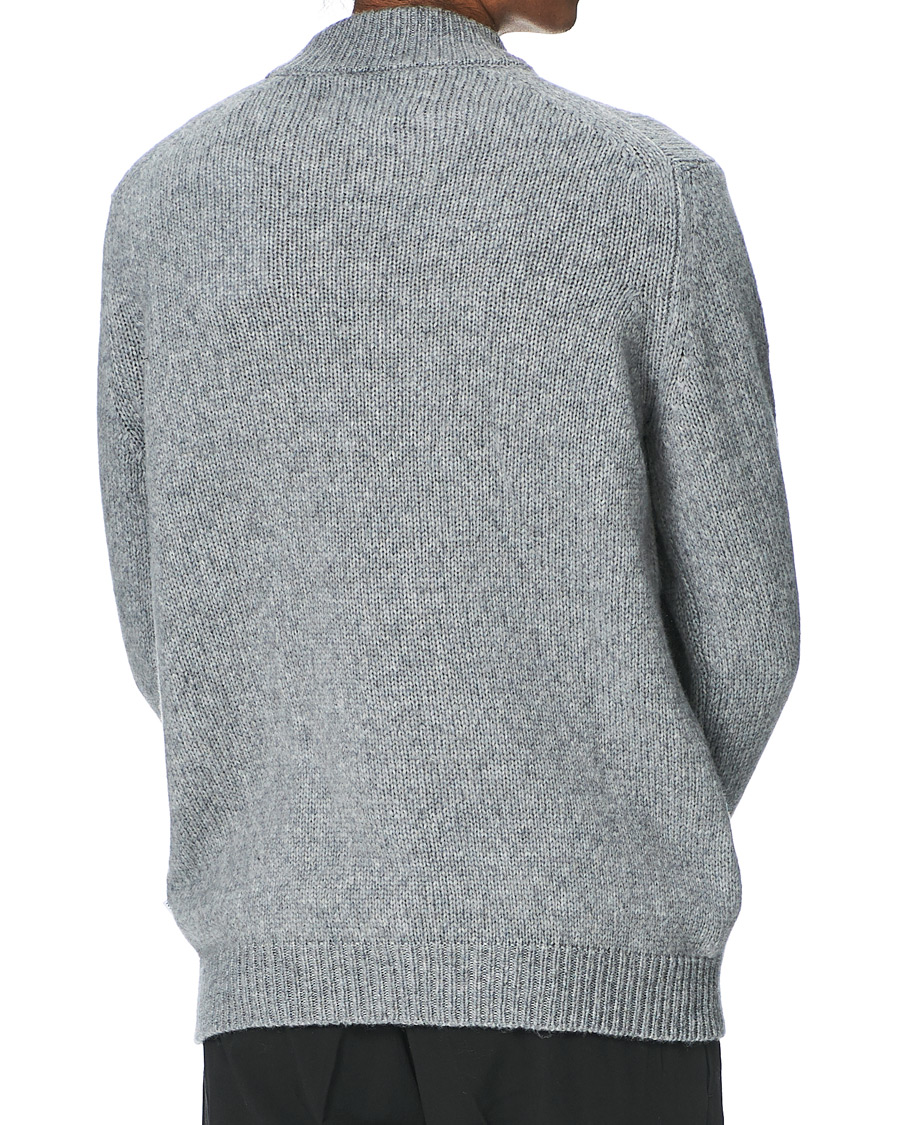 Herre | Gensere | NN07 | Nick Knitted Merino Mock Neck Grey Mel