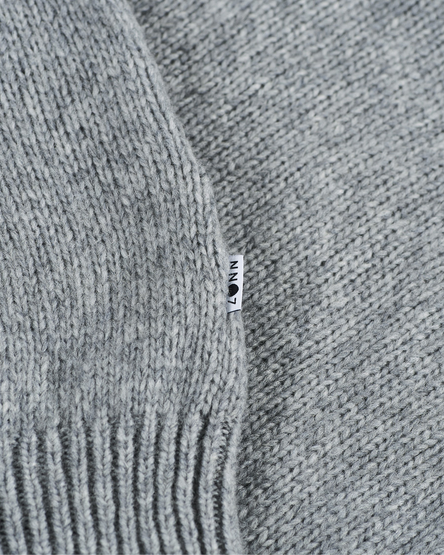 Herre | Gensere | NN07 | Nick Knitted Merino Mock Neck Grey Mel