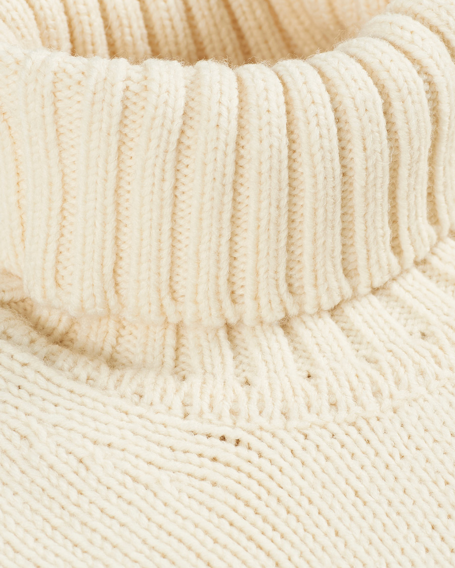 Herre | Gensere | NN07 | Stein Fair Isle Wool Rollneck Ecru