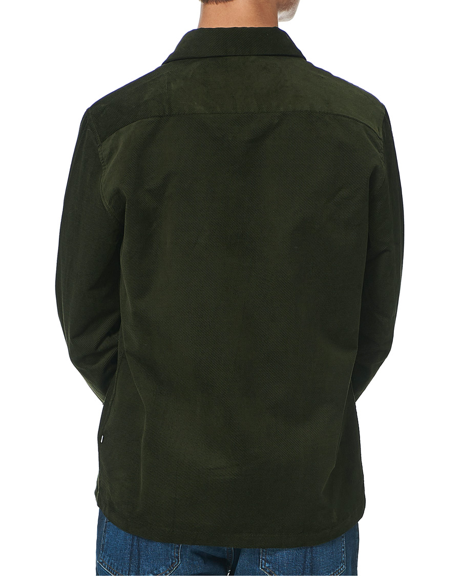 Herre | Skjorter | NN07 | Basso Diagonal Corduroy Overshirt Army Green