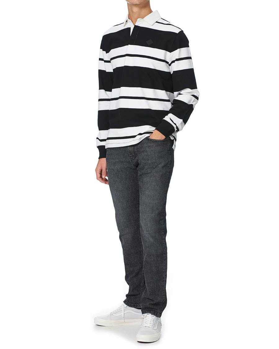 Herre | Gensere | J.Lindeberg | Reed Cotton Rugby Shirt Black