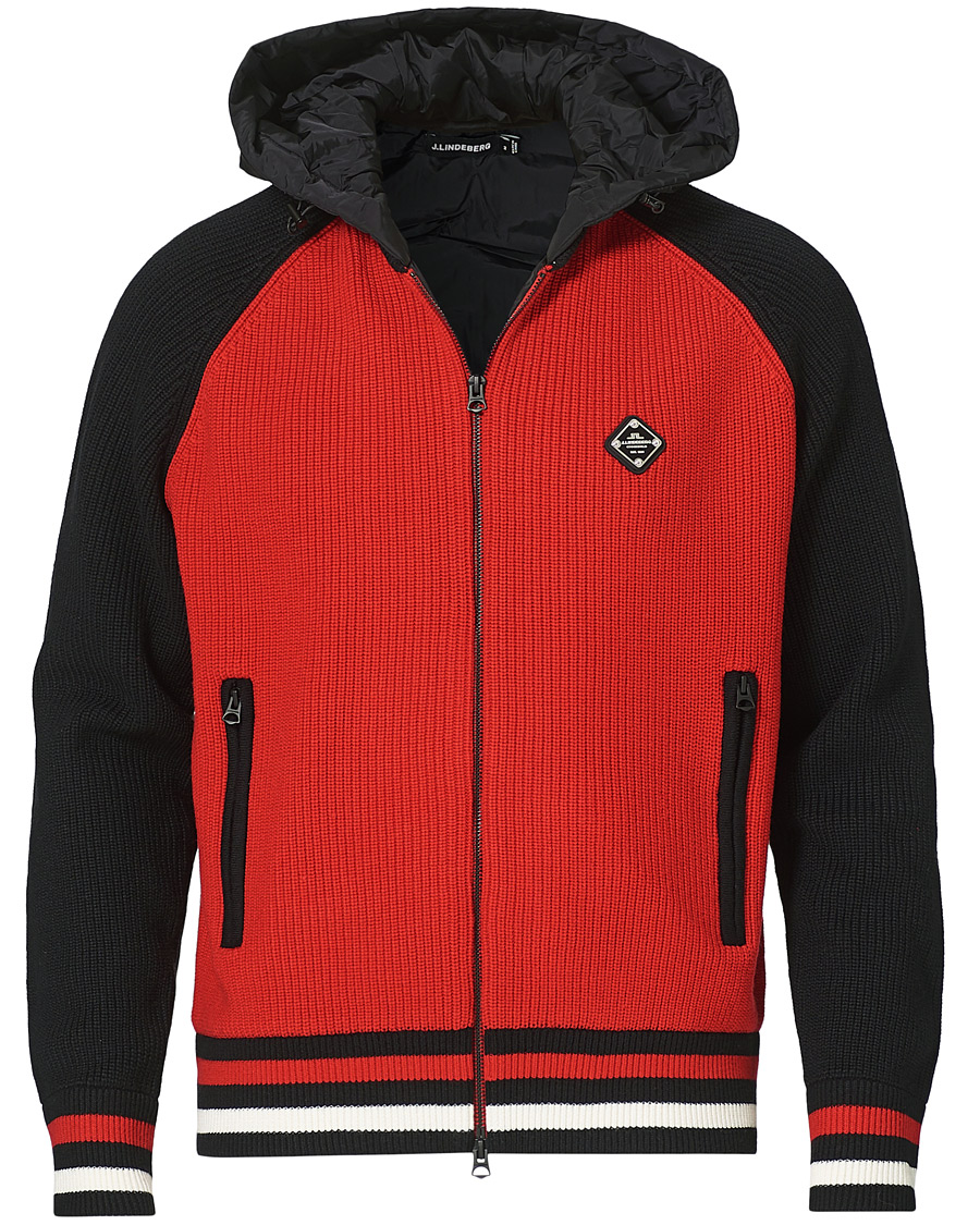 Herre | Jakker | J.Lindeberg | Bob Merino Wool Knitted Jacket Black