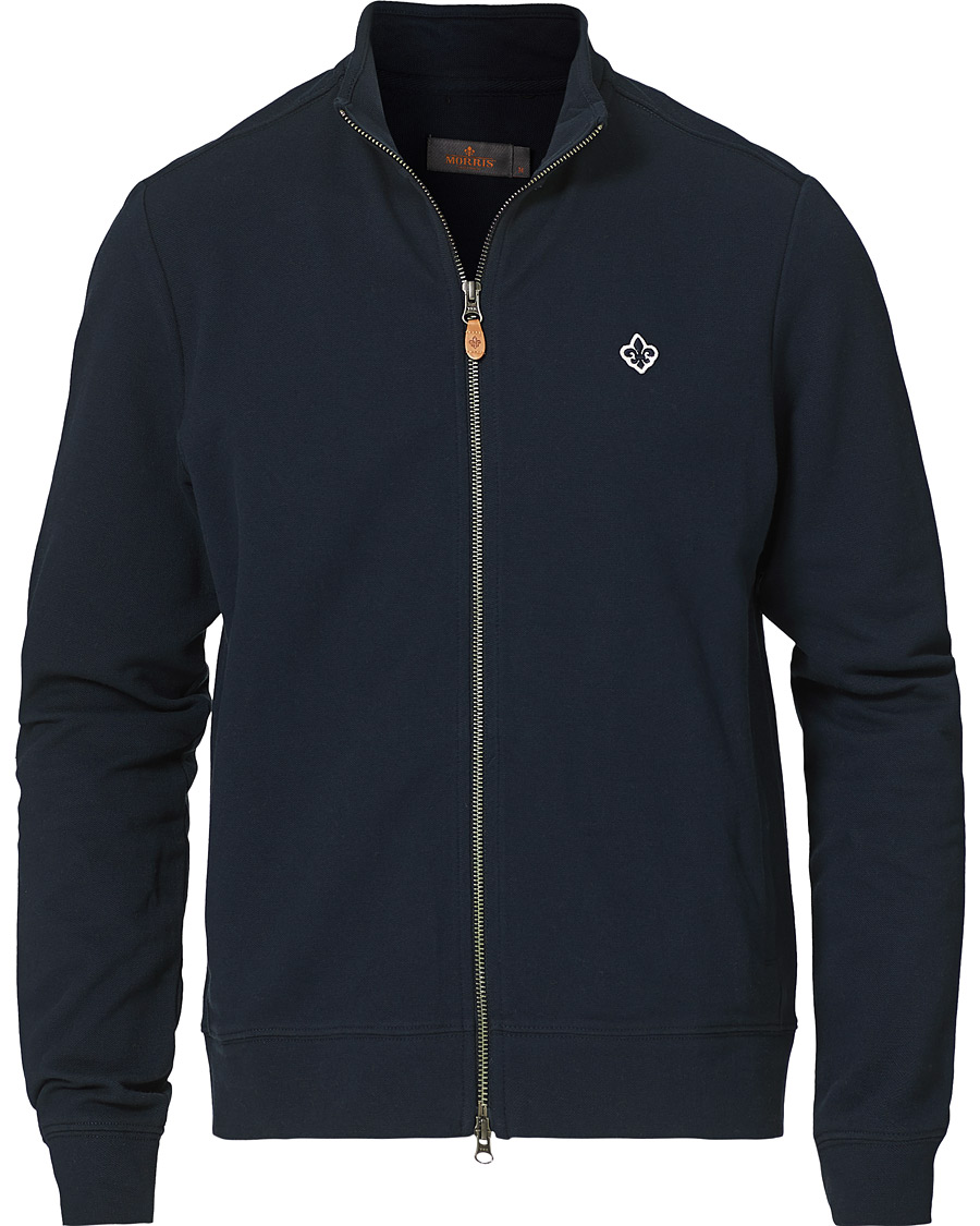 Herre | Gensere | Morris | Nyle Cotton Full Zip Old Blue