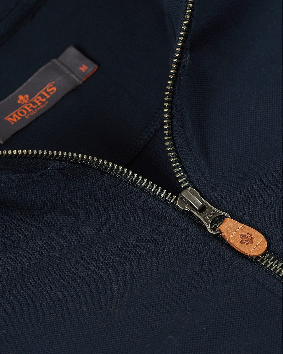 Herre | Gensere | Morris | Nyle Cotton Full Zip Old Blue