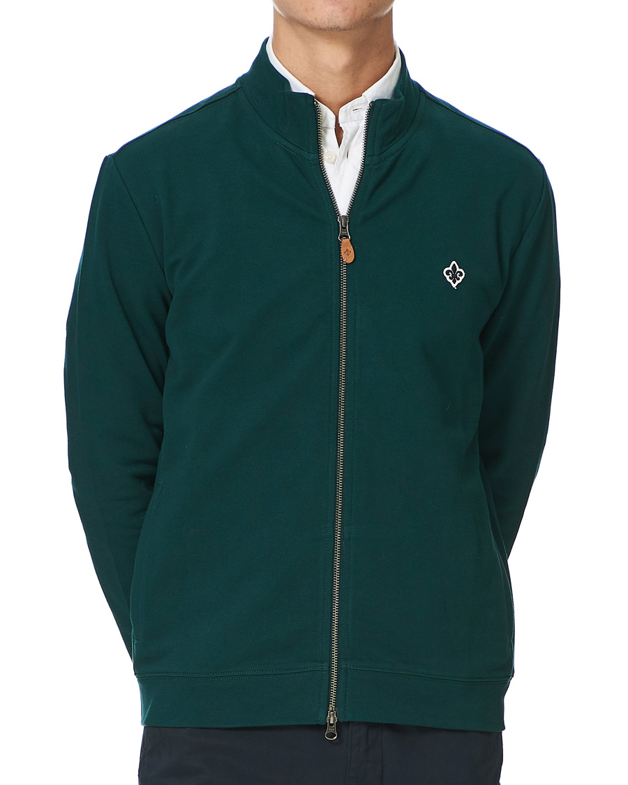 Herre | Gensere | Morris | Nyle Cotton Full Zip Green