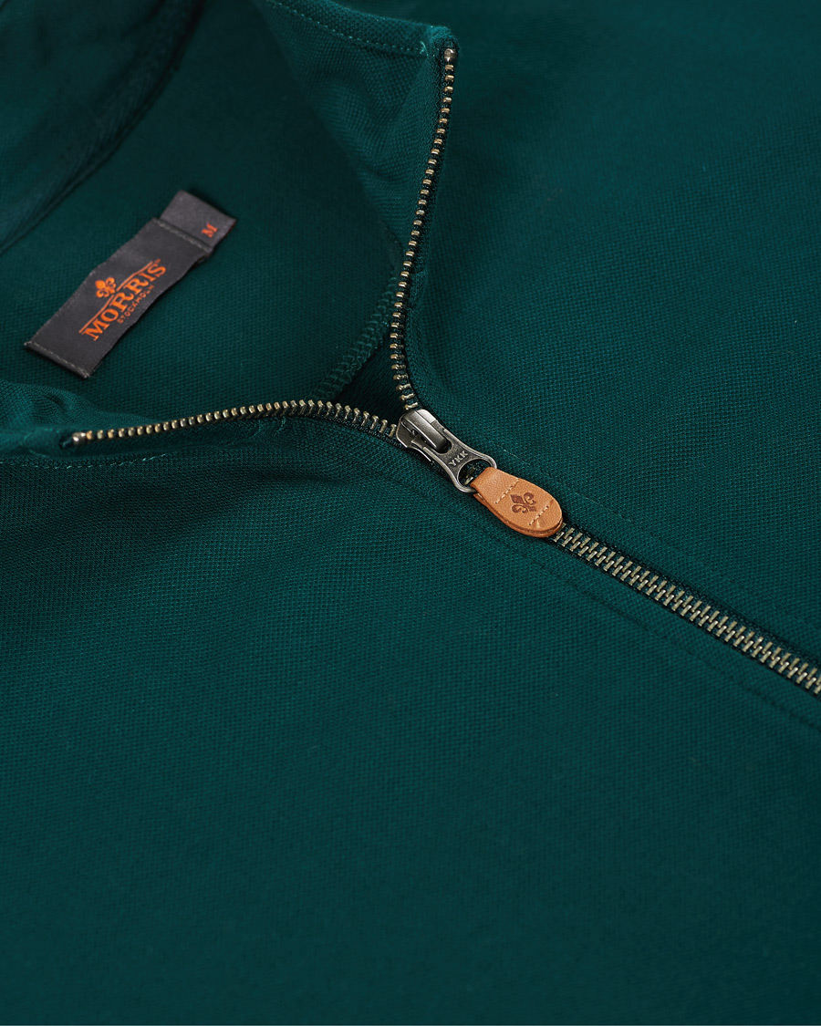 Herre | Gensere | Morris | Nyle Cotton Full Zip Green