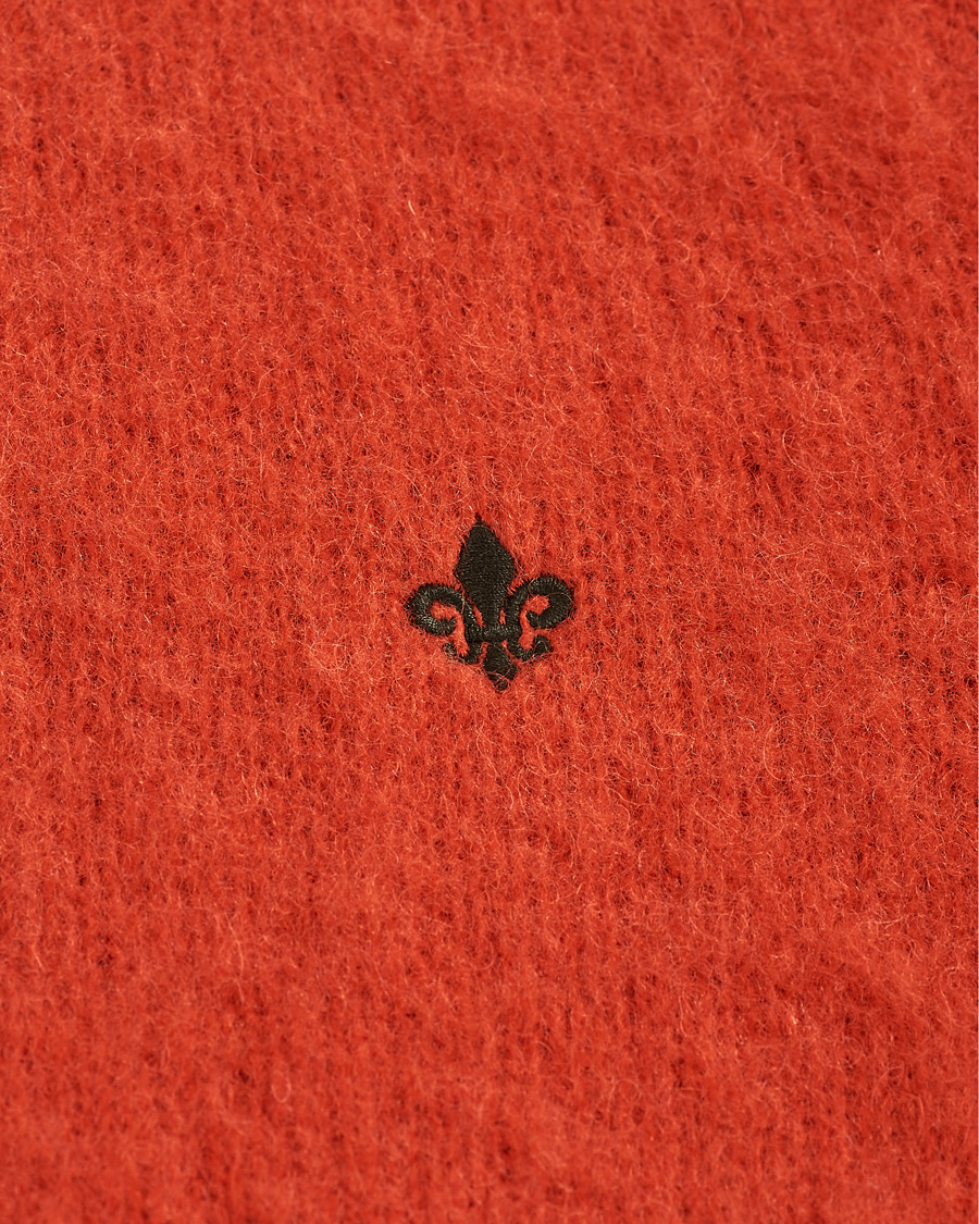 Herre | Gensere | Morris | Warren Knitted Wool Crew Neck Orange