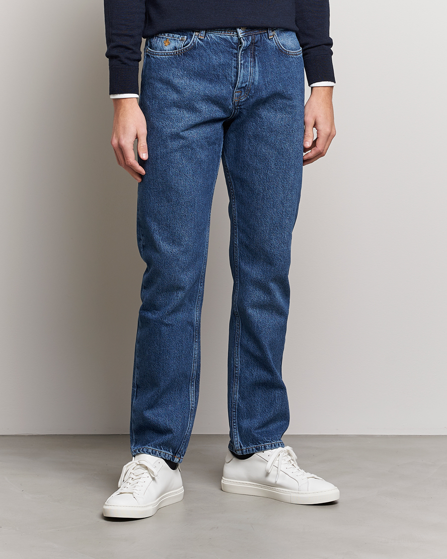 Herre | | Morris | Jermyn Cotton Jeans Blue