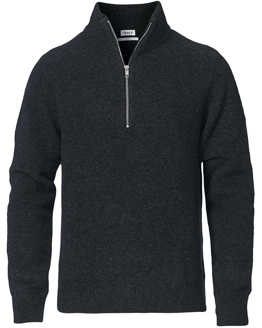 Herre | Gensere | Filippa K | Andrew Yak Sweater Charcoal Melange