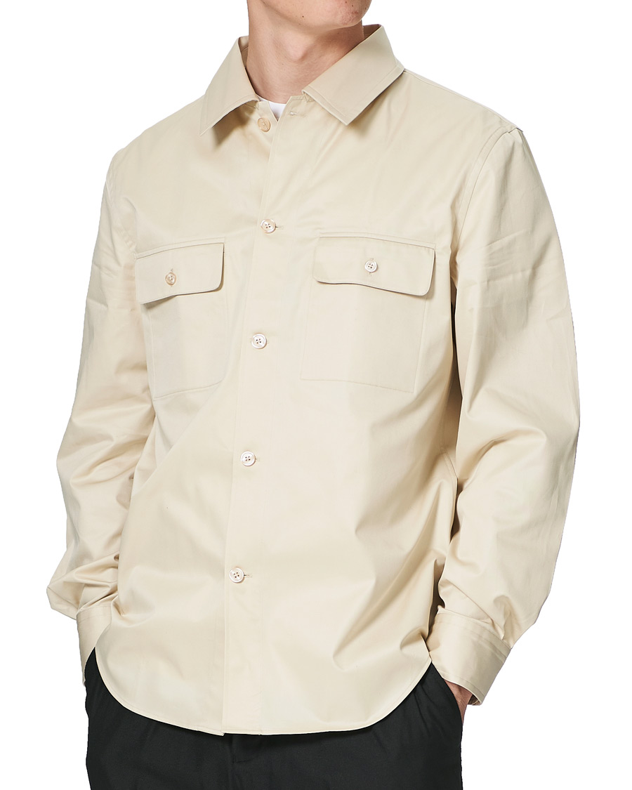 Herre | Skjorter | Filippa K | Oscar Cotton Shirt Soft Beige