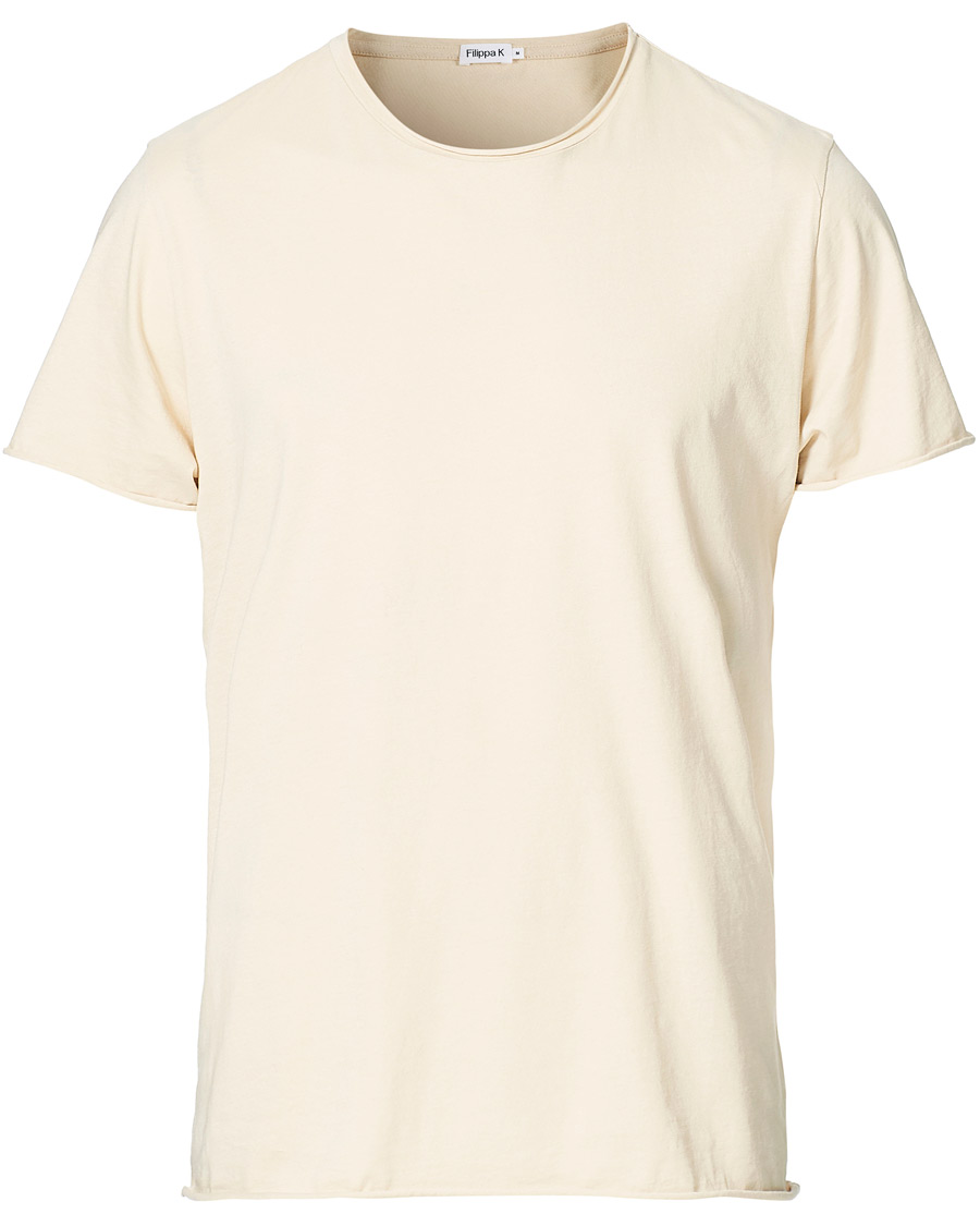 Herre | T-Shirts | Filippa K | Roll Neck Tee Soft Beige