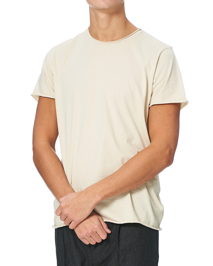 Herre | T-Shirts | Filippa K | Roll Neck Tee Soft Beige