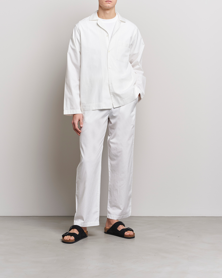 Herre | Pyjamaser og badekåper | Tekla | Poplin Pyjama Shirt Alabaster White