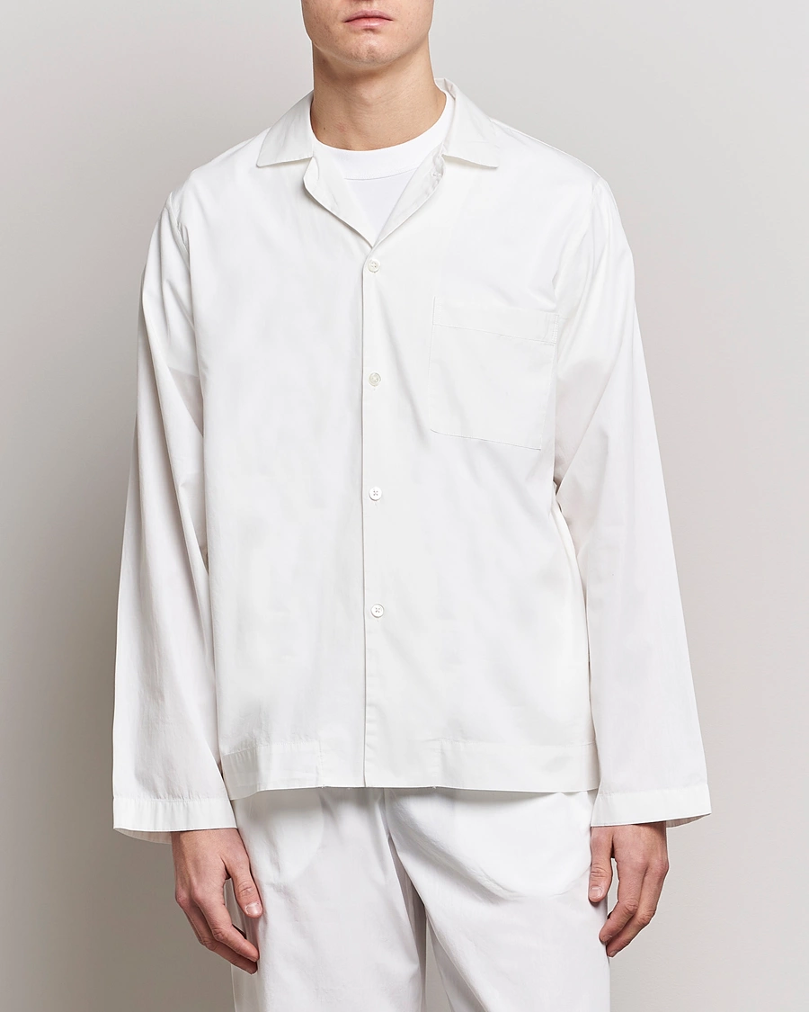 Herre | Pyjamaser | Tekla | Poplin Pyjama Shirt Alabaster White