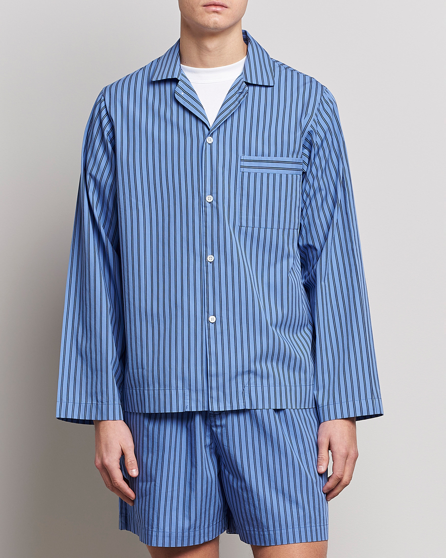 Herre | Pyjamasgensere | Tekla | Poplin Pyjama Shirt Boro Stripes